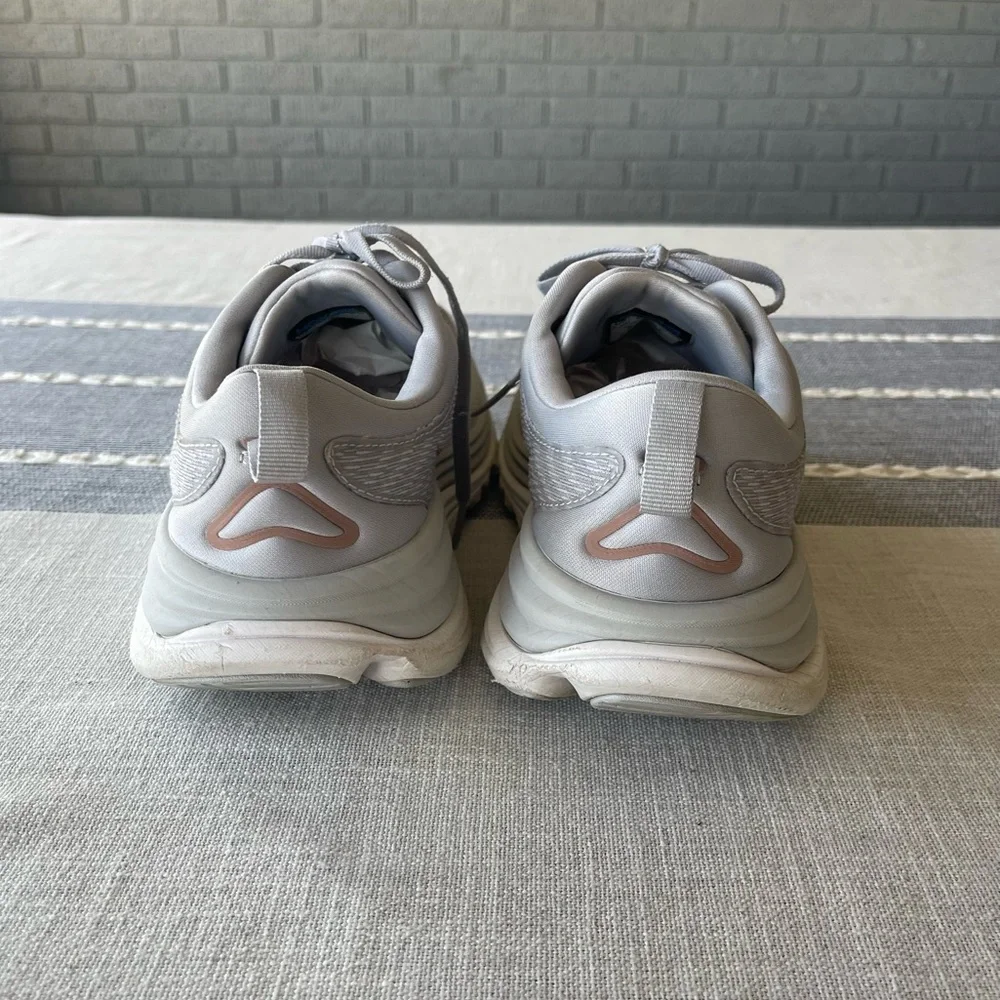 Hoka Gaviota 5 Running Shoes Light Grey Size 7.5 - Picture 6 of 8